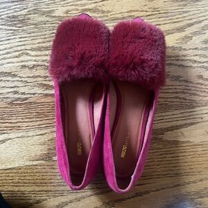 Fuschia colored flats from Anthropologie. Super cute!
